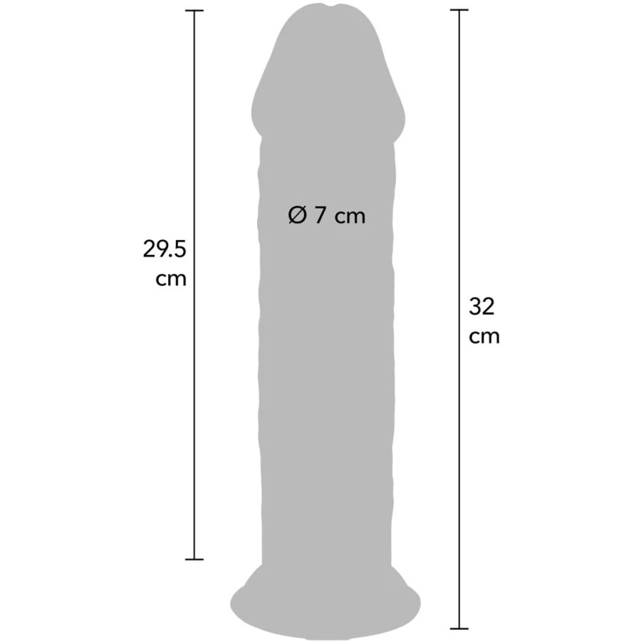 GET REAL - DELUXE THICK DOUBLE-DENSITY TPE DONG 32 CM - Image 4