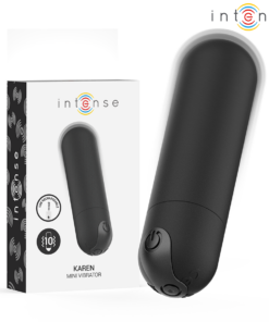 INTENSE - KAREN MINI RECHARGEABLE VIBRATING BULLET BLACK