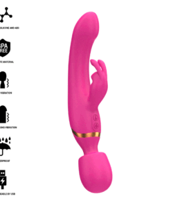 Alternative view of INTENSE - WINONA DOUBLE VIBRATOR RABBIT  WAND