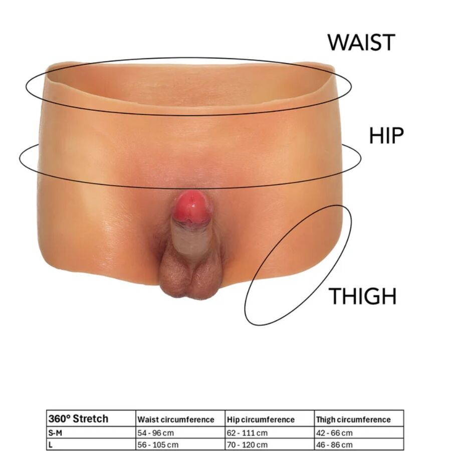 HIDDEN DESIRE - ALTER EGO BOXERSHOT WITH PENIS 18 CM SIZE S/M - Image 5