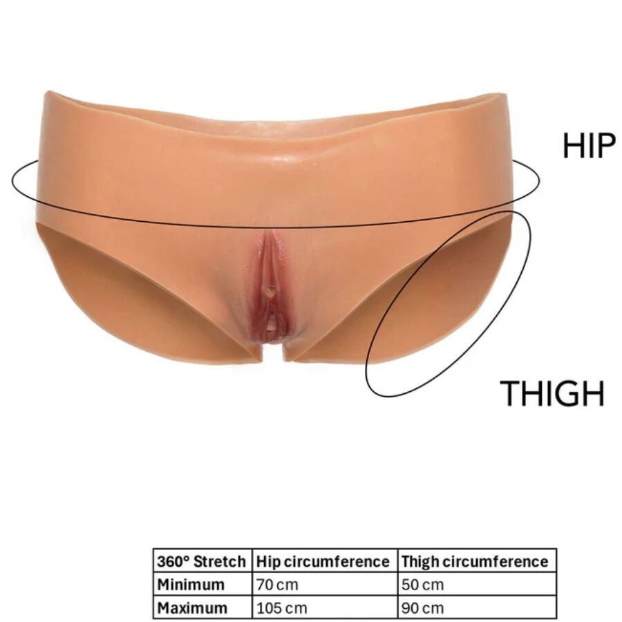 HIDDEN DESIRE - ALTER EGO OPEN VAGINA BRIEF LOW WAIST FLESH - Image 5