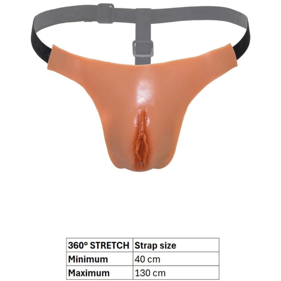 HIDDEN DESIRE - ALTER EGO ADJUSTABLE OPEN VAGINA STRING FLESH - Image 5