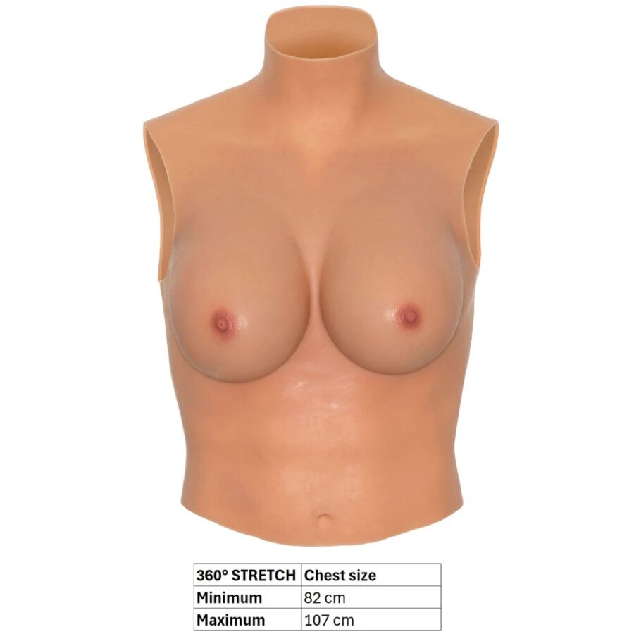 HIDDEN DESIRE - ALTER EGO WEARABLE BREAST SHIRT E-CUP FLESH - Image 4