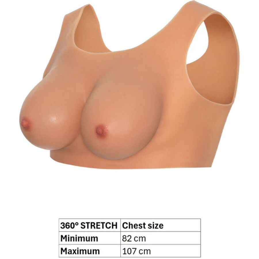 HIDDEN DESIRE - ALTER EGO WEARABLE BREAST TOP C-CUP FLESH - Image 4