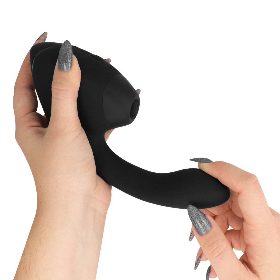 WOMANIZER - DUO NEXT DUAL CLITORAL G-SPOT STIMULATOR BLACK - Image 4
