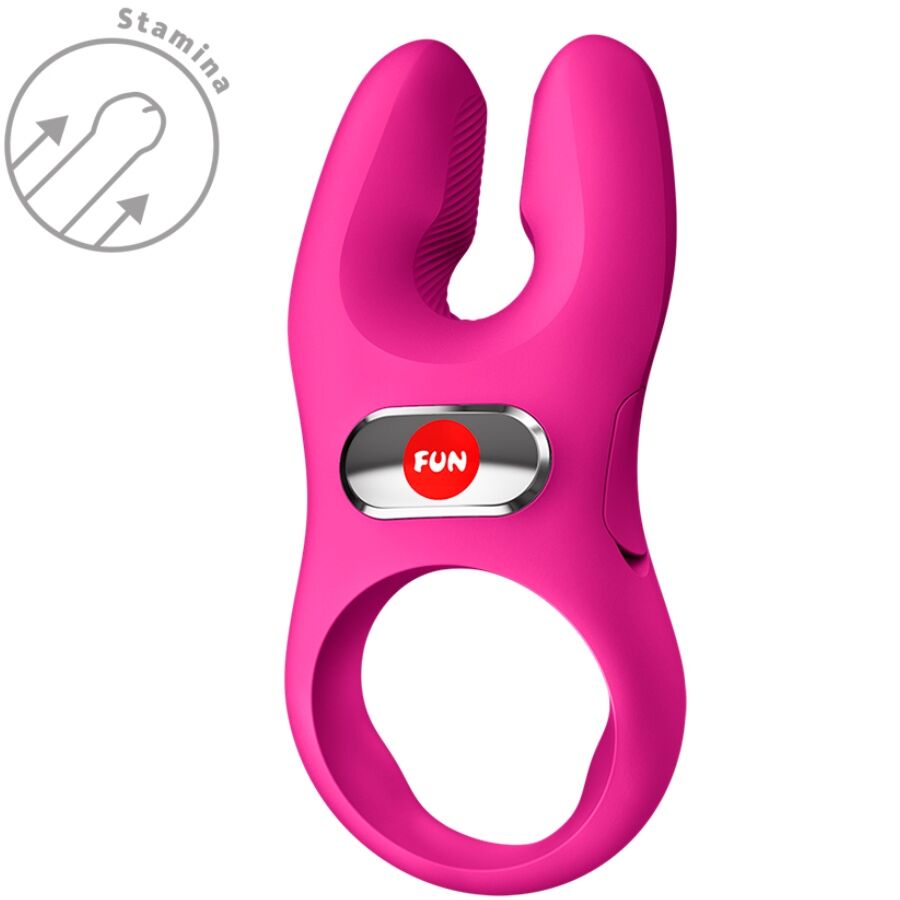 FUN FACTORY - NOS PRO VIBRATING COCK RING MAGENTA - Image 4