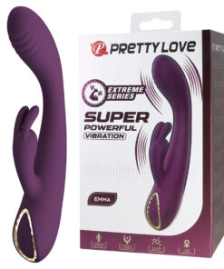 PRETTY LOVE - EMMA RABBIT PURPLE VIBRATOR WITH STIMULATOR