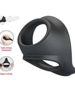 Alternative view of CRAZY BULL - ZADOK ERGONOMIC RING WITH PERINEAL STIMULATOR