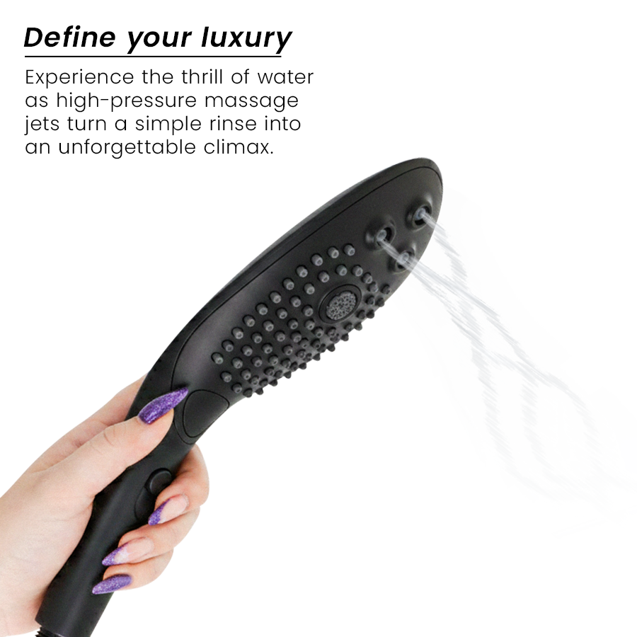 WOMANIZER - WAVE CLITORAL STIMULATING SHOWER HEAD BLACK - Image 3