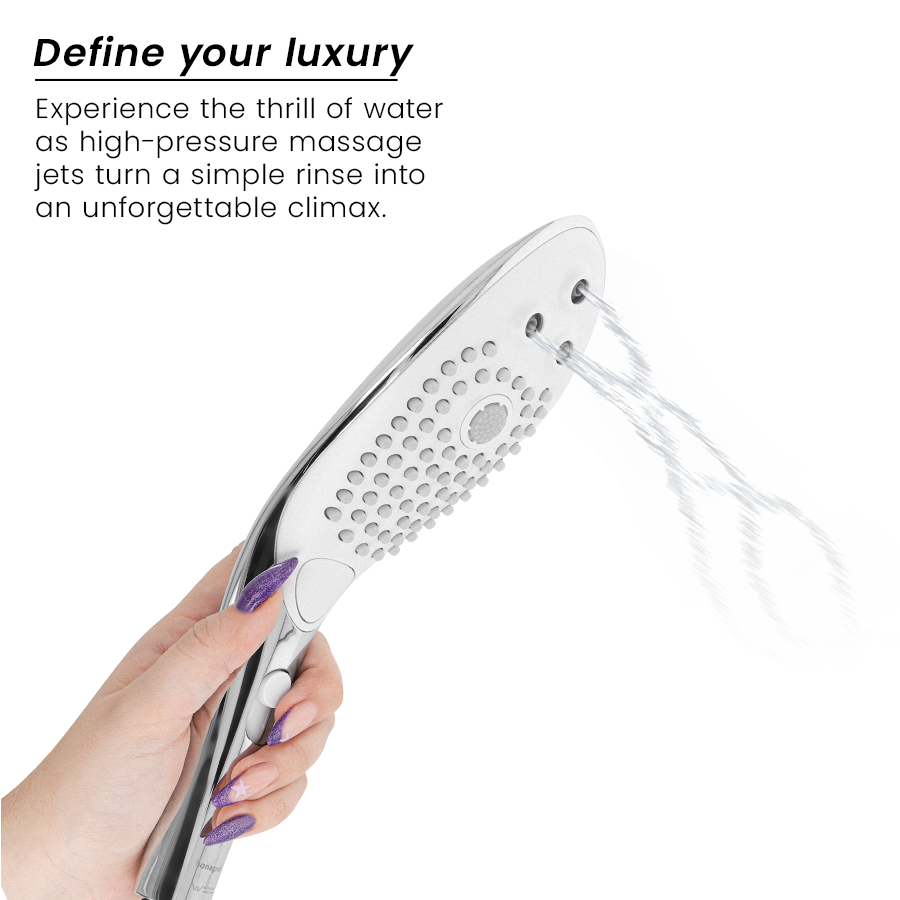 WOMANIZER - WAVE CLITORAL STIMULATING SHOWER HEAD CHROME - Image 3