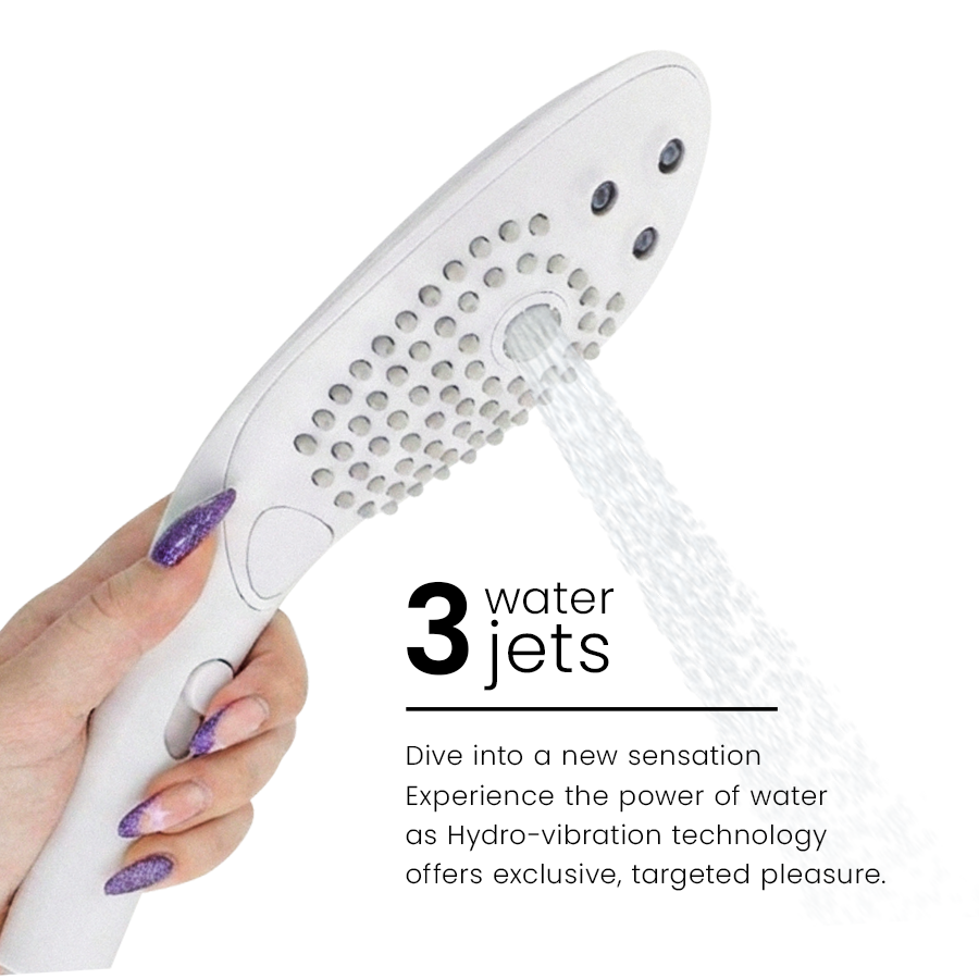 WOMANIZER - WAVE CLITORAL STIMULATING SHOWER HEAD WHITE - Image 5