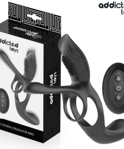 ADDICTED TOYS - DOUBLE PENIS RING WITH CLITORAL STIMULATOR