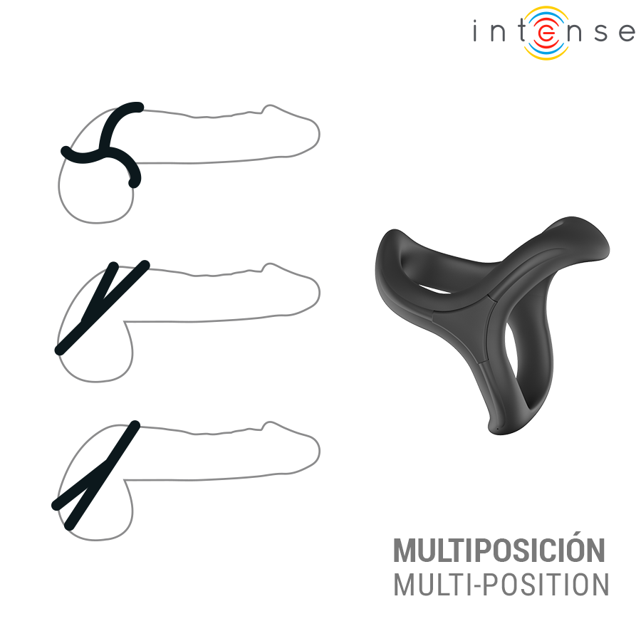 INTENSE - ALFIE ADJUSTABLE TRIPLE PENIS RING MODEL 6 - Image 3