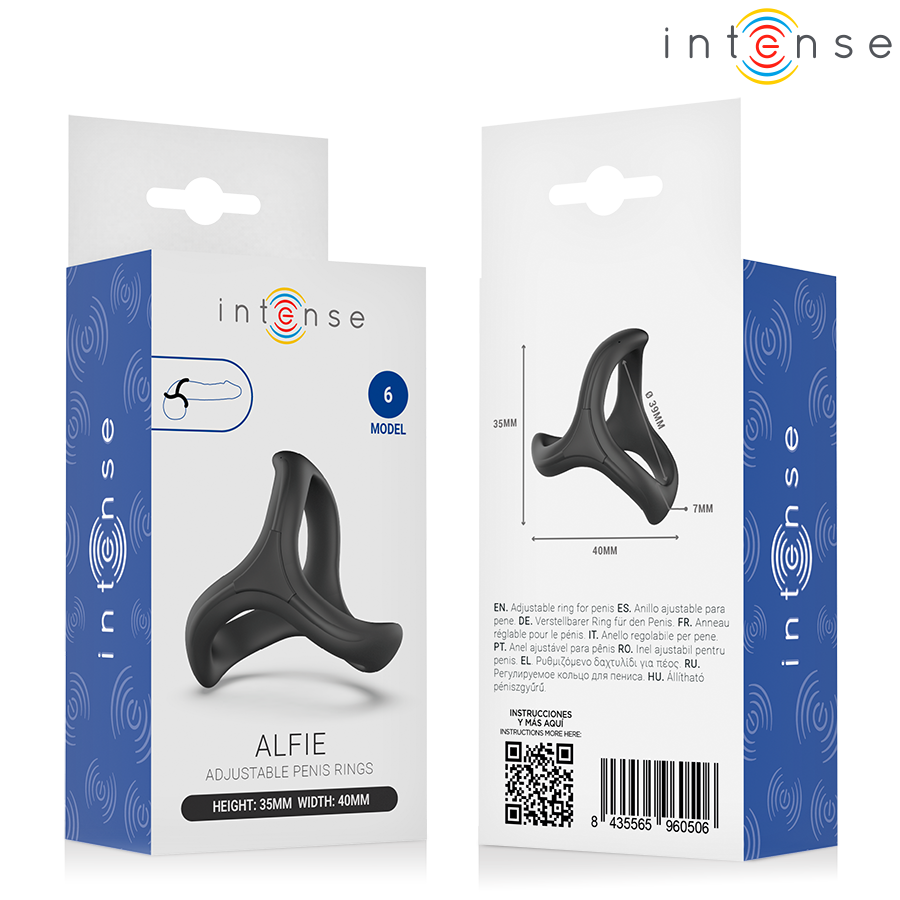 INTENSE - ALFIE ADJUSTABLE TRIPLE PENIS RING MODEL 6 - Image 5