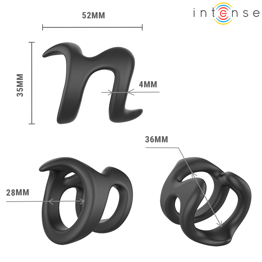 INTENSE - NIKOLAJ ADJUSTABLE PENIS RING MODEL 8 - Image 5