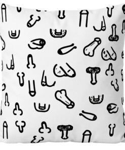 DIABLO PICANTE - 30 X 30 PENIS CUSHION WHITE