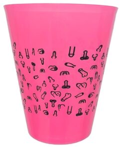 DIABLO PICANTE - FUCHSIA CUP 500 ML WITH BLACK PENISES