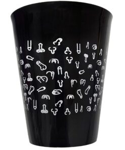 DIABLO PICANTE - BLACK CUP 500 ML WITH WHITE PENISES