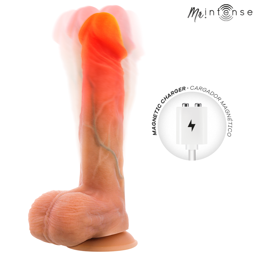 MR INTENSE - LOGAN VIBRATOR DILDO SILICONE WITH HEAT EFFECT AND REMOTE CONTROL 20 CM -Ø- 4,1 CM - Image 2