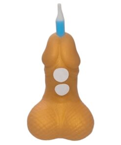 DIABLO PICANTE - PENIS BIRTHDAY NUMBER CANDLE GOLDEN