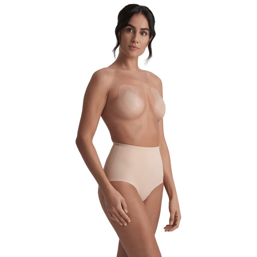 BYE-BRA - RABBIT SILICONE CUPS BEIGE SIZE XL - Image 2
