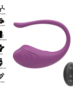 Alternative view of INTENSE - OLIVIA PURPLE VIBRATING EGG WITH REMOTE CONTROL