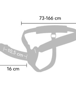 Alternative view of HIDDEN DESIRE - INFERNO VIBRATING PENIS SLEEVE STRAP-ON  16 CM