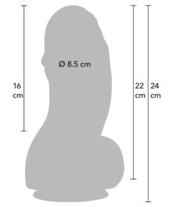 Alternative view of HIDDEN DESIRE - INFERNO FAT BOYS DILDO 22 CM
