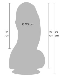 Alternative view of HIDDEN DESIRE - INFERNO FAT BOYS DILDO 27 CM