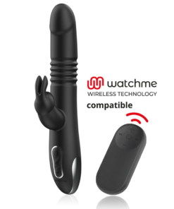 BLACKSILVER - KENJI UP  DOWN RABBIT VIBRATOR + WATCHME REMOTE CONTROL