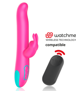 HAPPY LOKY - PLUTO RABBIT VIBRATOR  ROTATOR + WATCHME REMOTE CONTROL