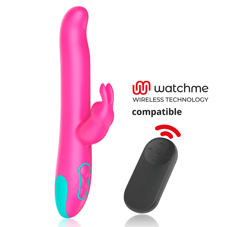 HAPPY LOKY - PLUTO RABBIT VIBRATOR ROTATOR + WATCHME REMOTE CONTROL