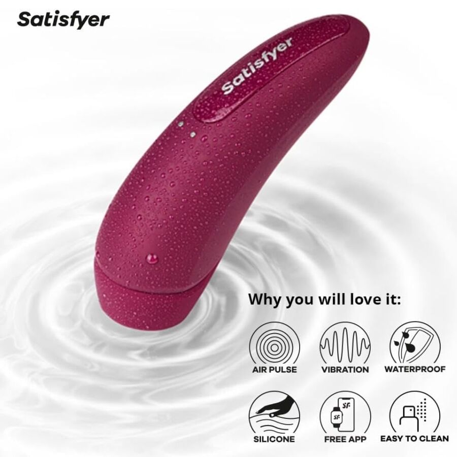 SATISFYER CURVY 1+ RED/ ROSE - Image 2