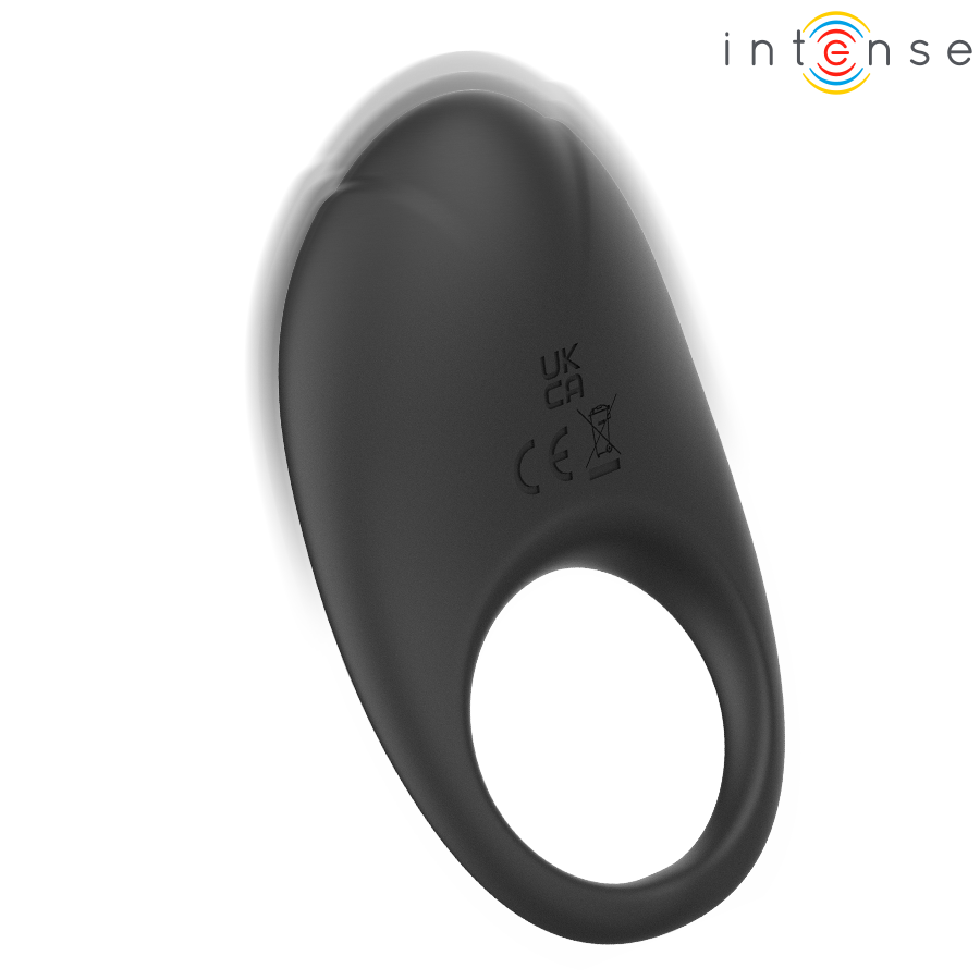 INTENSE - MERLOTTE VIBRATING PENIS RING WITH CLITORIS STIMULATION BLACK - Image 3