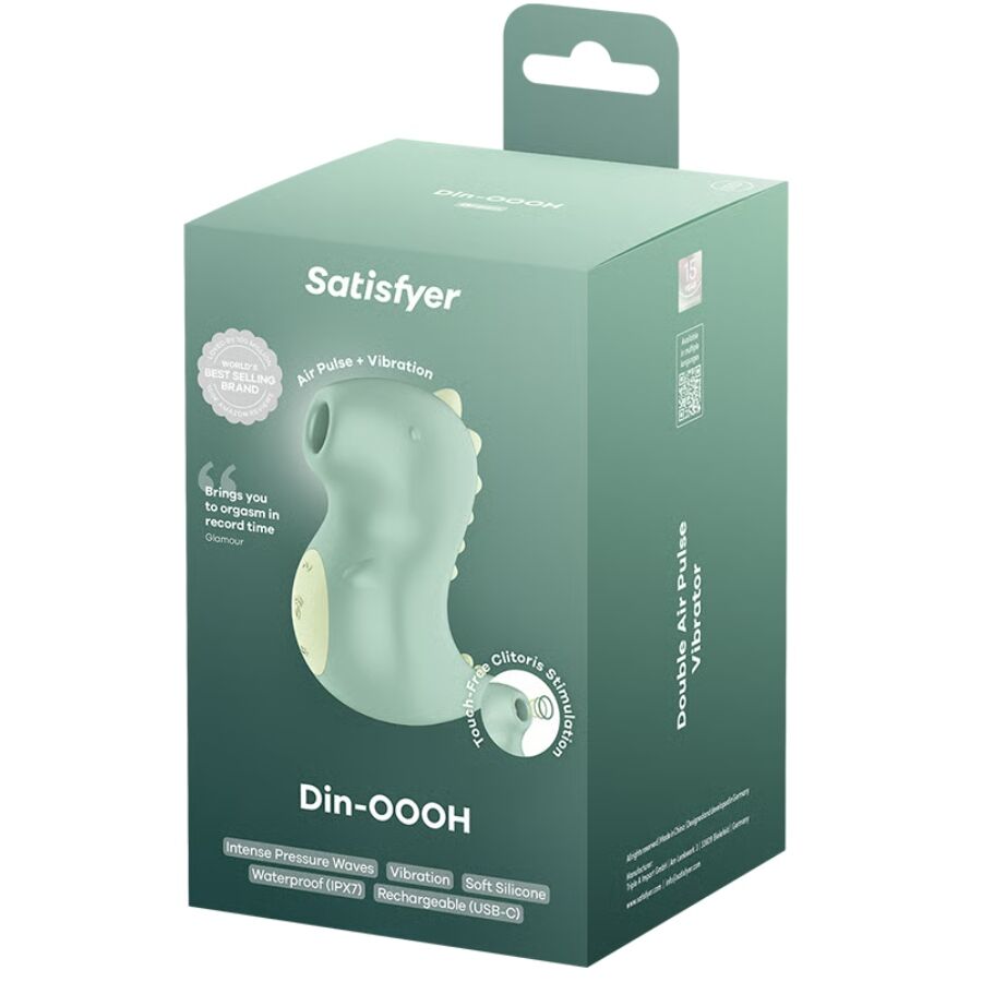 SATISFYER - DIN-OOOH VIBRATOR AIR PULSE STIMULATOR - Image 5