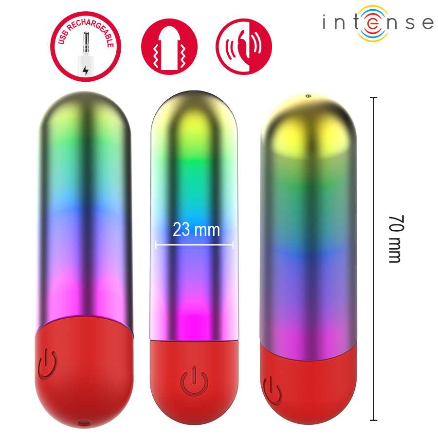 INTENSE - DEBBIE RAINBOW CLITORIS VIBRATING BULLET - Image 3