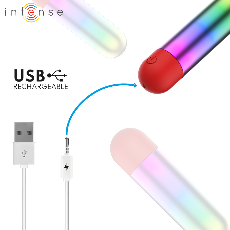 INTENSE - DEBBIE RAINBOW CLITORIS VIBRATING BULLET - Image 4