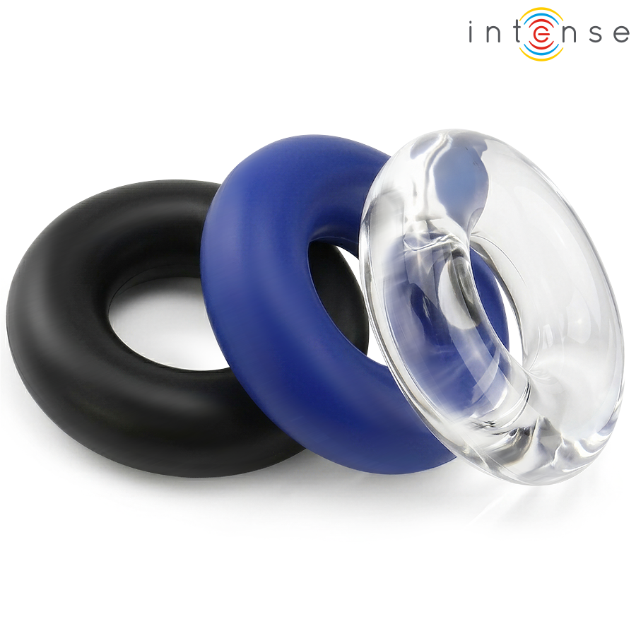 INTENSE - WICK SET OF 3 PENIS RINGS VARIOUS COLORS - Image 4