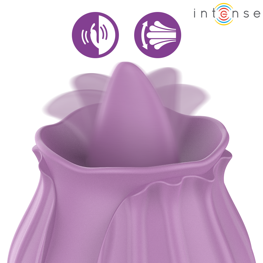 INTENSE - AZALEA FLOWER CLIT STIMULATING 10 VIBRATIONS PURPLE - Image 2