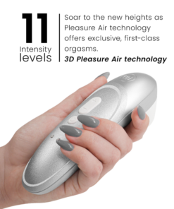 Alternative view of WOMANIZER - PRO VIBRANT CLITORAL STIMULATOR SILVER GREY