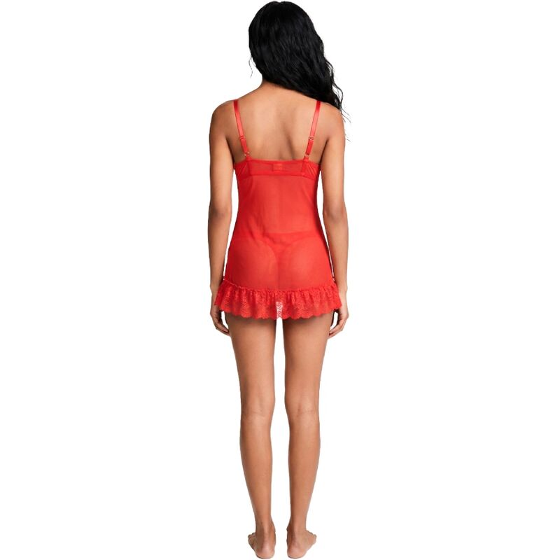 LIVCO CORSETTI FASHION - NUIT SET T-SHIRT + RED PANTY 2028 S/M - Image 2
