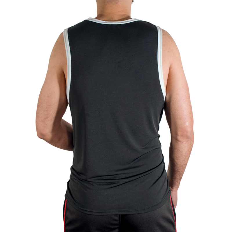 MACHO - CMV004 BLACK GYM T-SHIRT S/M - Image 3