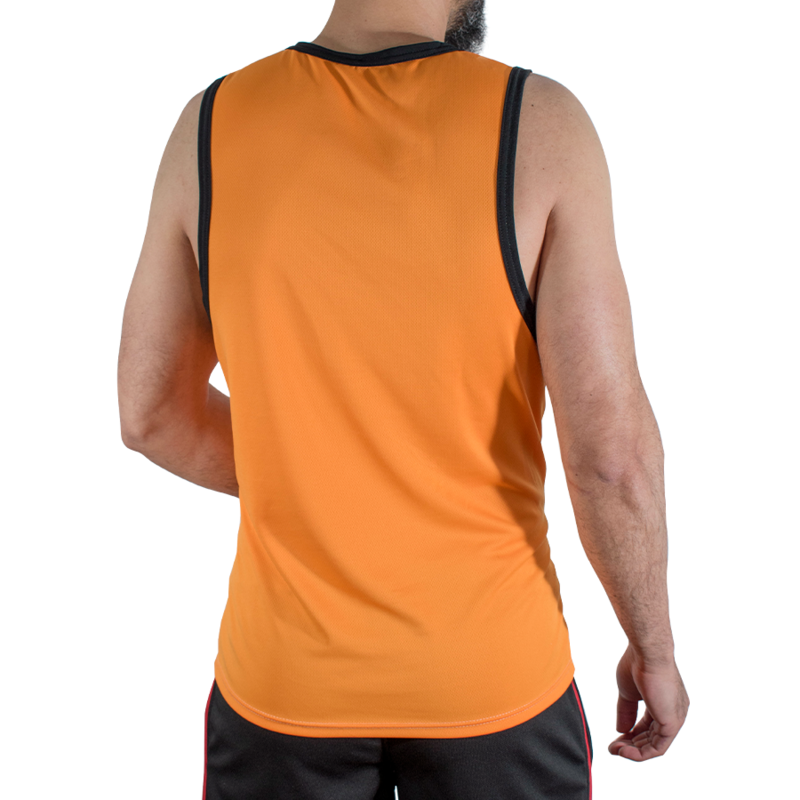 MACHO - CMV005 ORANGE GYM T-SHIRT S/M - Image 3