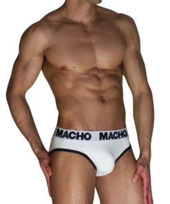 MACHO - MCH006 CLASSIC SLIP WHITE + BLACK S