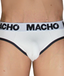 Alternative view of MACHO - MCH006 CLASSIC SLIP WHITE + BLACK S