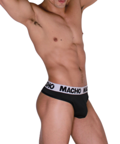 Alternative view of MACHO - MTG002  BLACK/BLACK THONG S