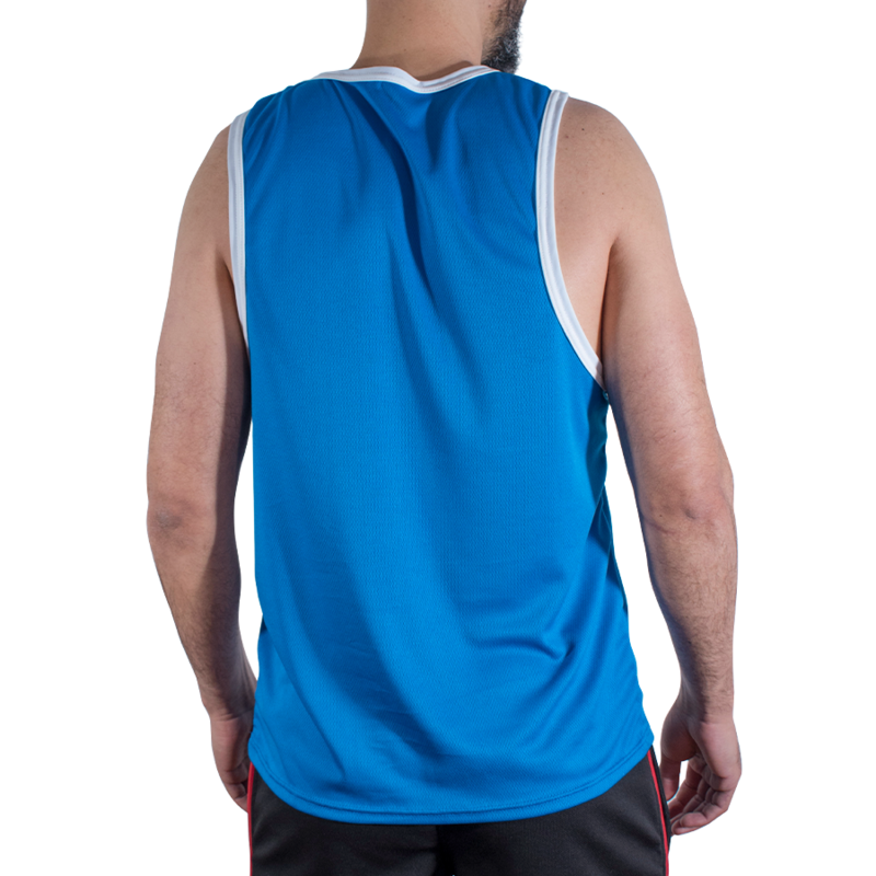 MACHO - CMV002 BLUE GYM T-SHIRT S/M - Image 3