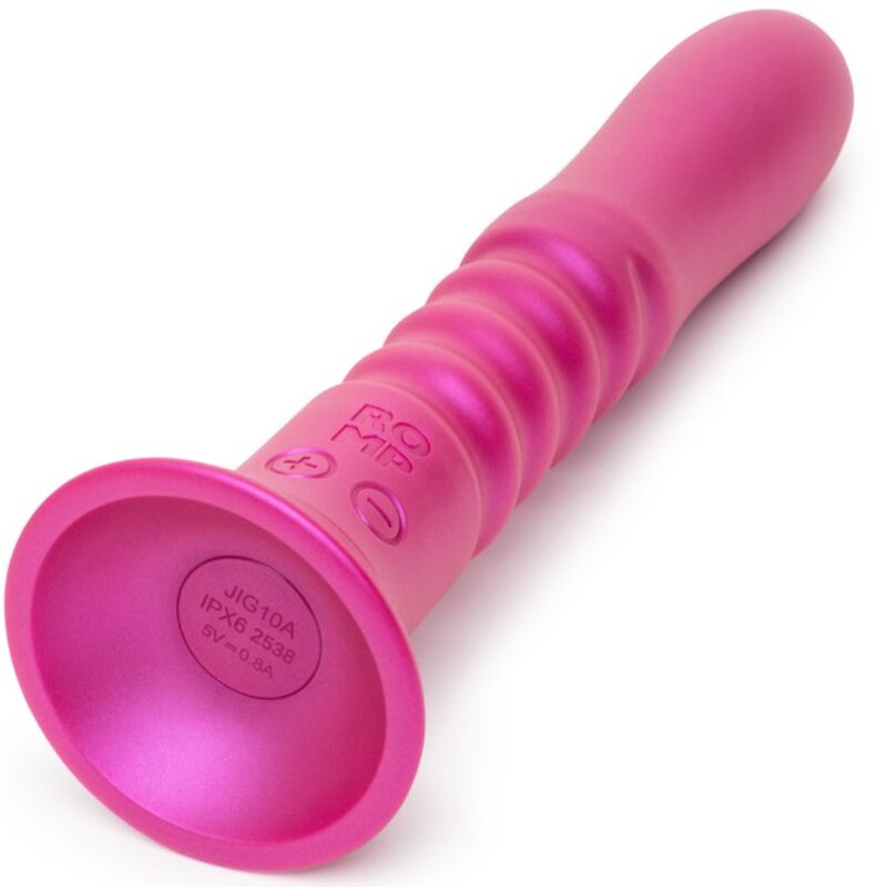ROMP - JIGGLE UP AND DOWN VIBRATOR WITH PINK SUCTION CUP - Image 2