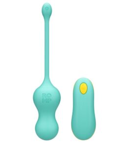Alternative view of ROMP - CELLO MULTIFUNCTION VIBRATING EGG TURQUOISE REMOTE CONTROL