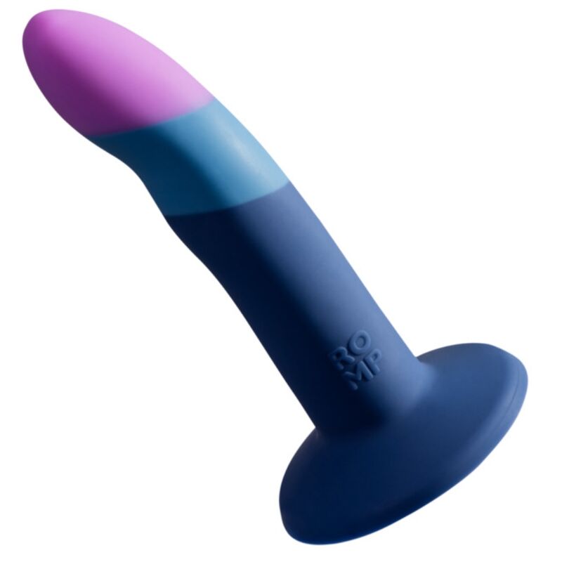 ROMP - PICCOLO HARNESS + SILICONE DILDO WITH TRICOLOR SUCTION CUP 14 CM - Image 2